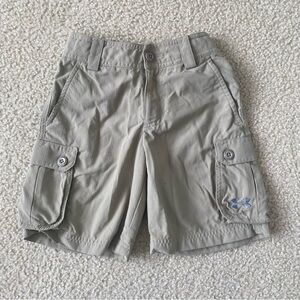 Under Armour Khaki Little Boys Cargo Shorts w/ Adjustable Waist size YXS